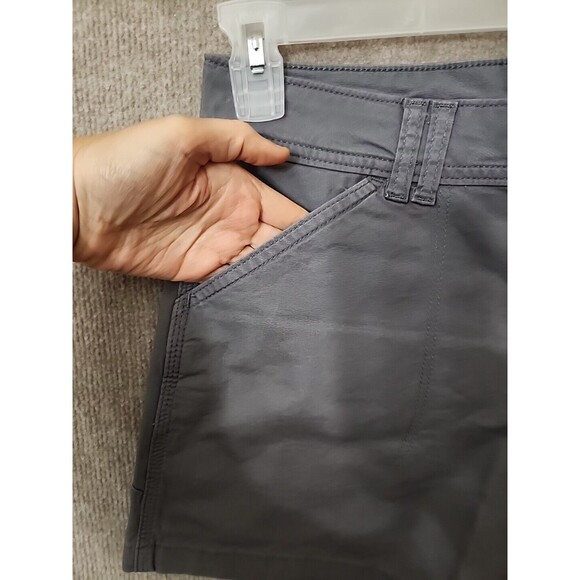 Lee Legendary Carpenter Shorts Womens 6 Gray Hammer Loop Cotton Stretch NEW - Picture 3 of 9